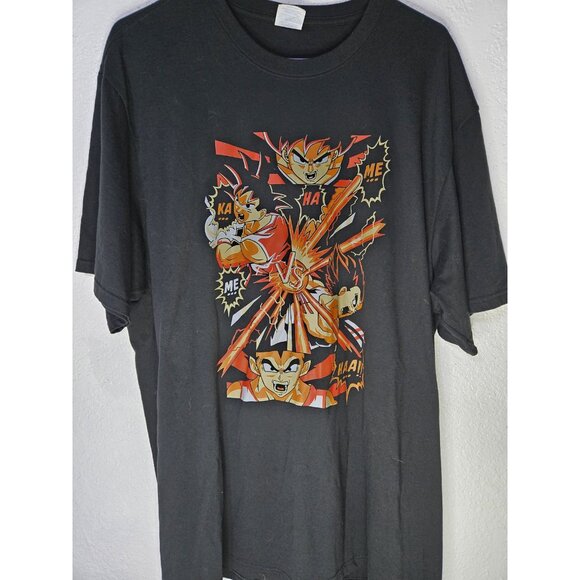 Dragon Ball Z Shirt Mens 2XL Black Goku Vegeta Kamehameha Anime Graphic Tee - Picture 1 of 8